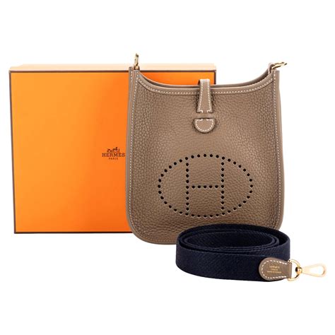 hermes perforated logo handbag ebay|HERMES Evelyne 1 PM Crossbody bag with perforated logo .